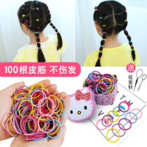 Childrens head rope does not hurt hair Rubber band Korean cartoon boxed hair rope girl tie hair circle baby headdress