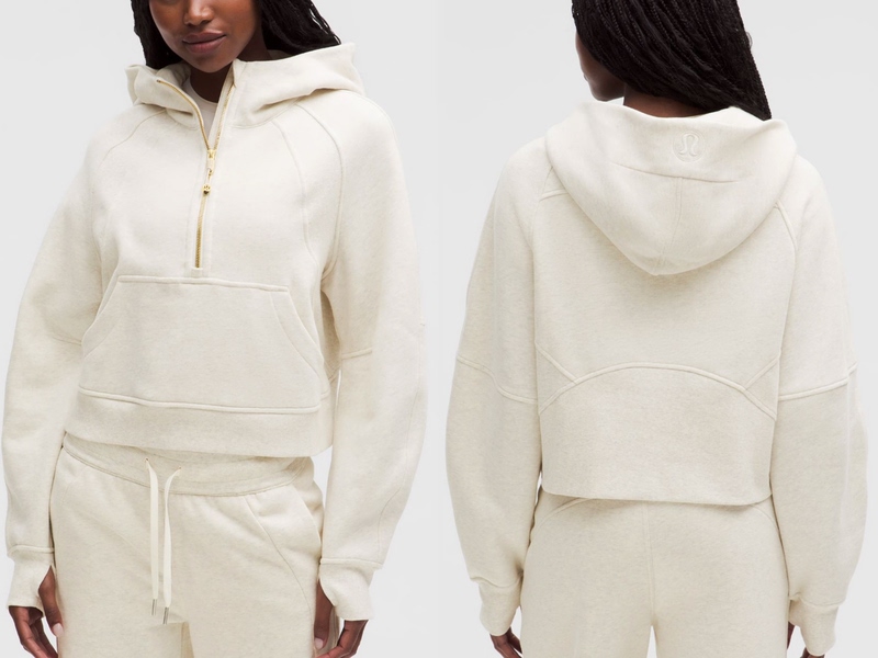 Hot Mom Canada Lululemon Scuba Funnel Neck Short Half-Zip Women's Sweatshirt