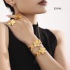 Xinyixin ins golden flower ring necklace bracelet