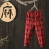 [Kết thúc giải phóng mặt bằng 2 mảnh rưỡi giá] lưới thun thun thun thun cotton mềm mại có đệm quần cotton harem quần nữ
