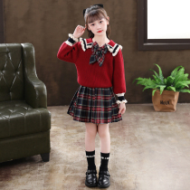 Girl dress 2021 autumn new spring and autumn childrens dress Princess Dress Autumn foreign style suit women