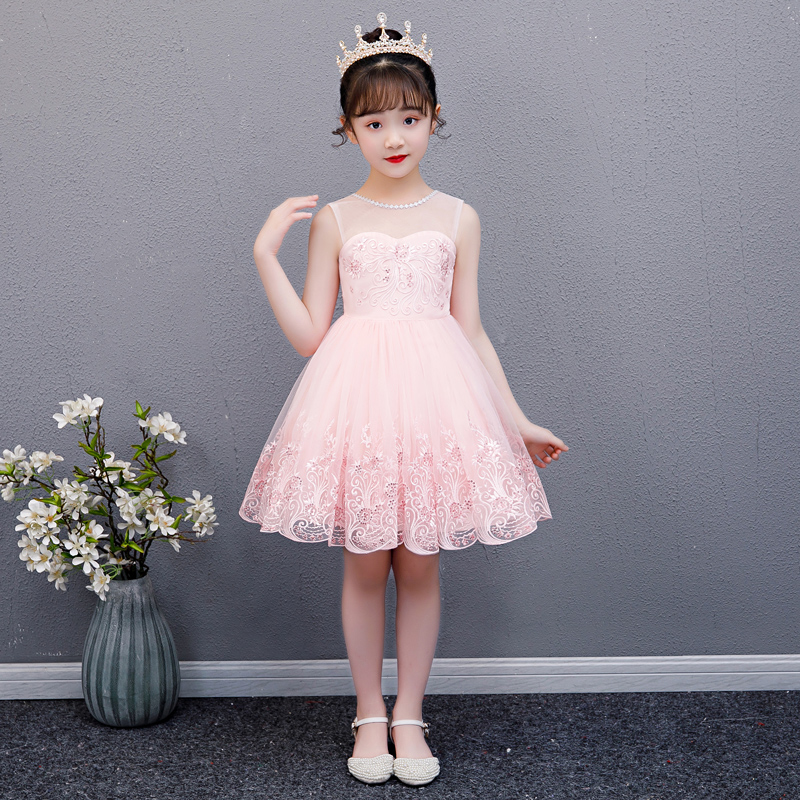 Girls dress summer new baby skirt children princess dress dress little girl canopy dress summer