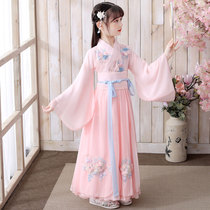 Girls Chinese style Hanfu 2021 new childrens costume Super fairy Tang costume antique skirt