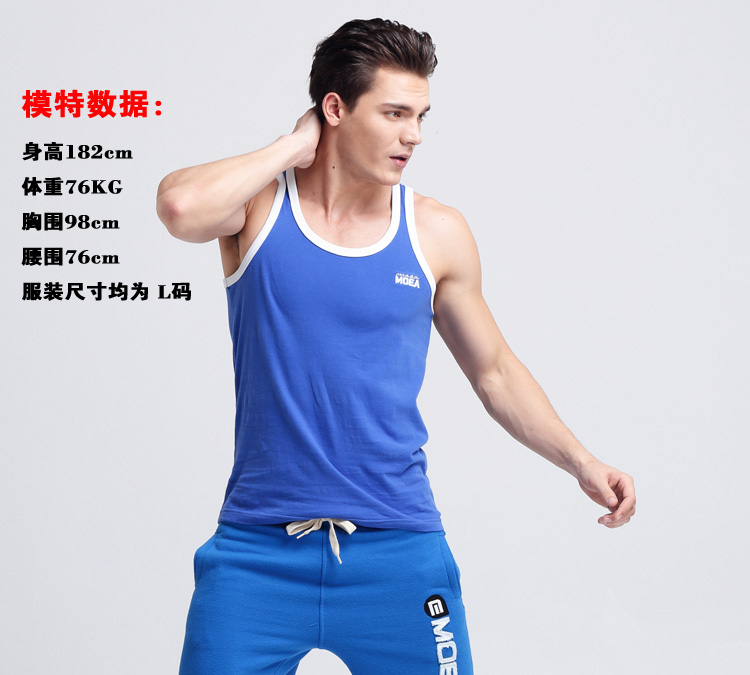 Áo vest thể thao sọc nam triều Slim phiên bản Hàn Quốc của mùa hè cotton thấm mồ hôi nam màu vest thể dục áo thun 3 lỗ nam