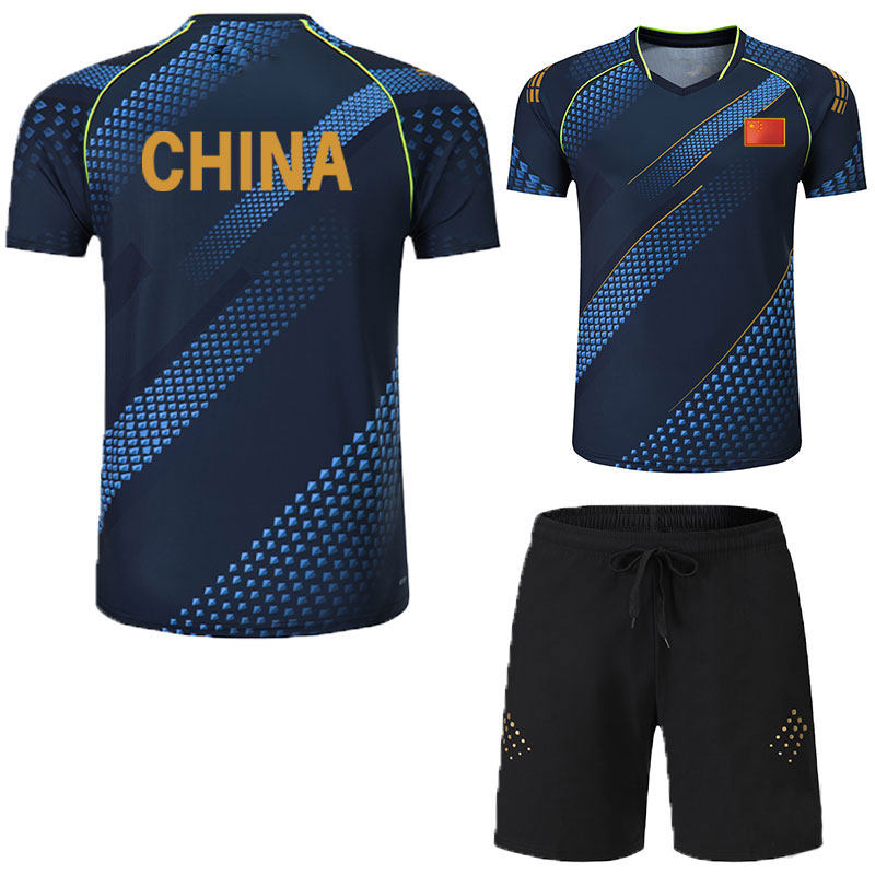 2021 new Chinese national team table tennis suit shortsleeve world table tennis match suit national flag version
