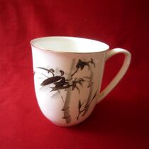 (Hand-painted - Bamboo) Porcelain Cup - PetroChina Jinzhou Petrochemical Company