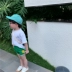 Tongtongma tùy chỉnh bé trai và bé gái bông tinh khiết nheo mắt áo phông ngắn tay em bé bông mỏng trong áo phông ngắn tay đơn giản mùa hè - Áo thun