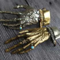 Pure copper belt buckle belt buckle head brass white copper belt buckle skeleton hand made