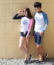 2019 Korea new men and women couples beach pants boxer five-piece pants knitted stretch pants casual shorts