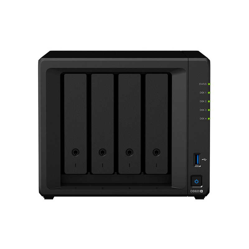 Synology DS920 Four-Disk NAS Network Storage Server (No built-in hard drive)