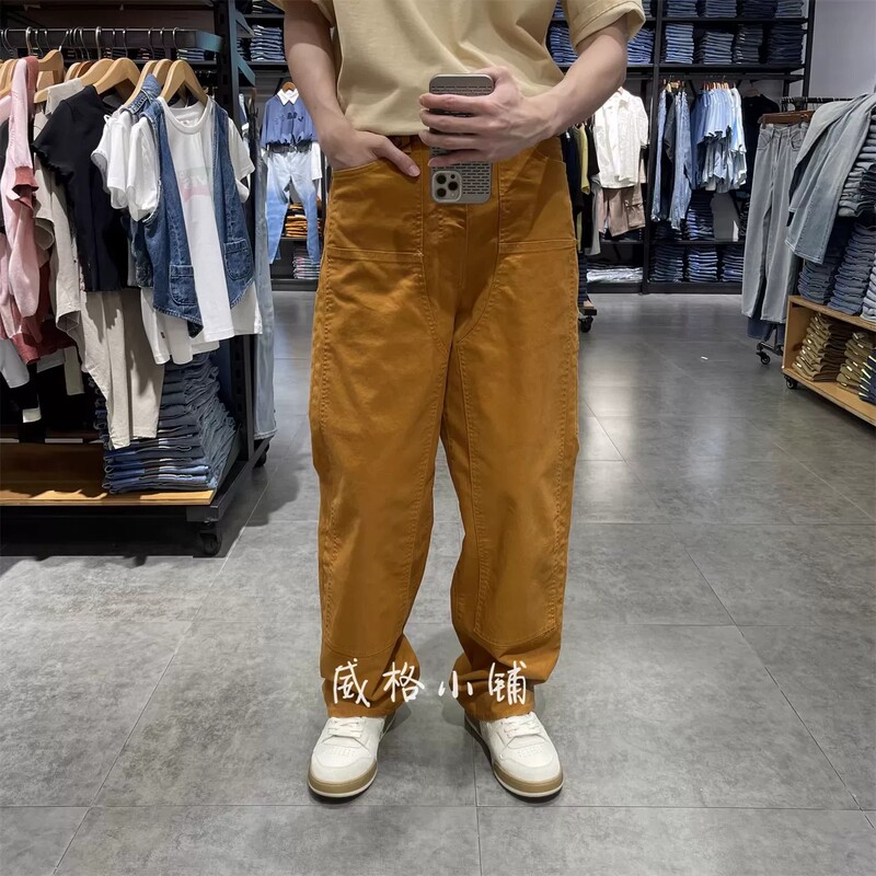 Levis Lumberjack Workwear Loose Straight-Leg Denim Men's Pants 003Ib-0003