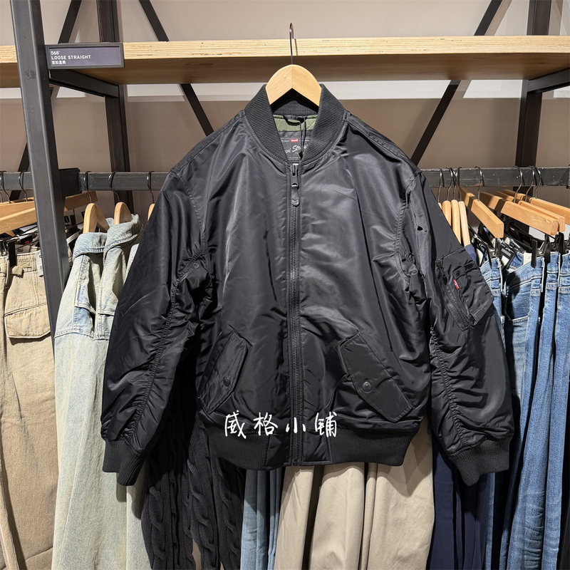 Spring New Levis Bomber Flight Jacket Cotton Coat for Men 005Al-0000