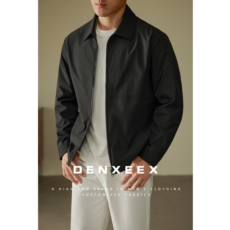 【Blue Field Series】Denxeex Lightweight Smooth Lapel Jacket Casual Business Coat for Men Spring and Autumn 【Blue Field Series】Denxeex Lightweight Smooth Lapel Jacket Casual Business Coat for Men Spring and Autumn