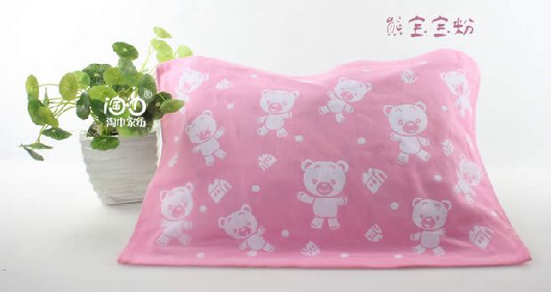 Phim hoạt hình bông trẻ em gối trẻ em khăn gạc mềm mại và thoáng khí cho bé mẫu giáo 35X50cm 5 áo gối