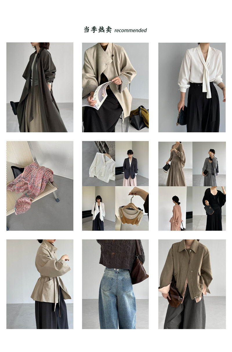 Fufu 5 Cashmere Wool Brushed Short-Sleeve Knit Women's Autumn Soft Loose Round-Neck Top U1583 — تصویر 1