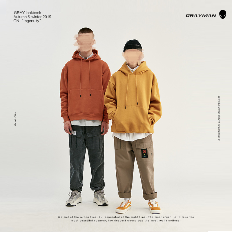 oversize Lianhood jacket DIY customised fall shoulder autumn winter workwear Team clothes Couple class clothes printed embroidery