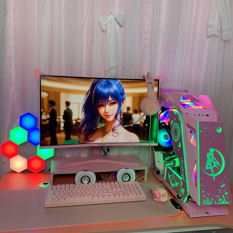 Core i711800H computer host 3070 high configuration water-cooled gaming game desktop live broadcast Sailor Moon