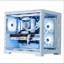 White gaming host i7 12700F RTX3060 desktop computer high with chicken LOL water-cooled sea view room