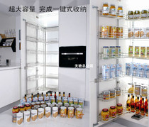 Kitchen cabinet corner linkage pull basket storage basket large capacity storage box Big Monster High cabinet 304 stainless steel