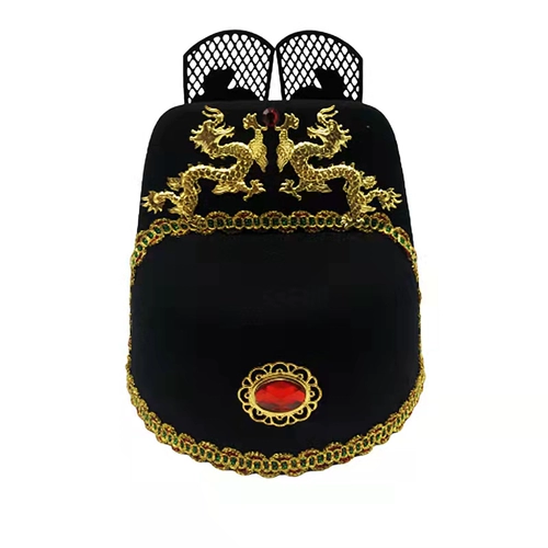 Шляпа ученого номер один, черная газовая шляпа, официальный оперный реквизит жениха, костюмированная шляпа, шляпа ученого, костюм Тан, шляпа императора, официальная шляпа