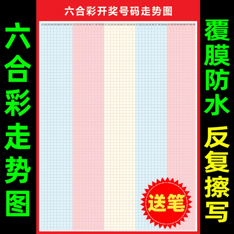 Toto chart grid can be rewritable and reused Poster advertising wall stickers