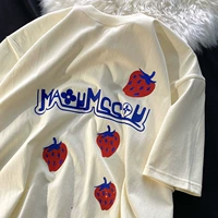 Хлопковый летний жакет, бюстгальтер-топ, футболка с коротким рукавом для влюбленных, парная одежда, коллекция 2022, оверсайз