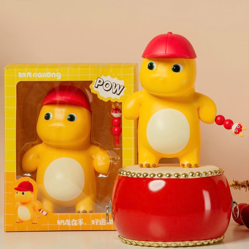 Cinema Official Milk Dragon-Shaped Cup, Water Cup, Doll Pendant, Popcorn Bucket, Dragon Mascot, New Year Gift