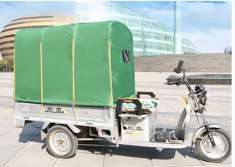 Electric tricycle car shed awning awning rain shed rear carriage thickened caravan compartment rear box shed