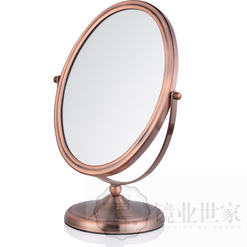 Double-sided high-definition counter mirror Glasses shop table mirror Gold shop try-on mirror Desktop makeup mirror Jewelry special mirror