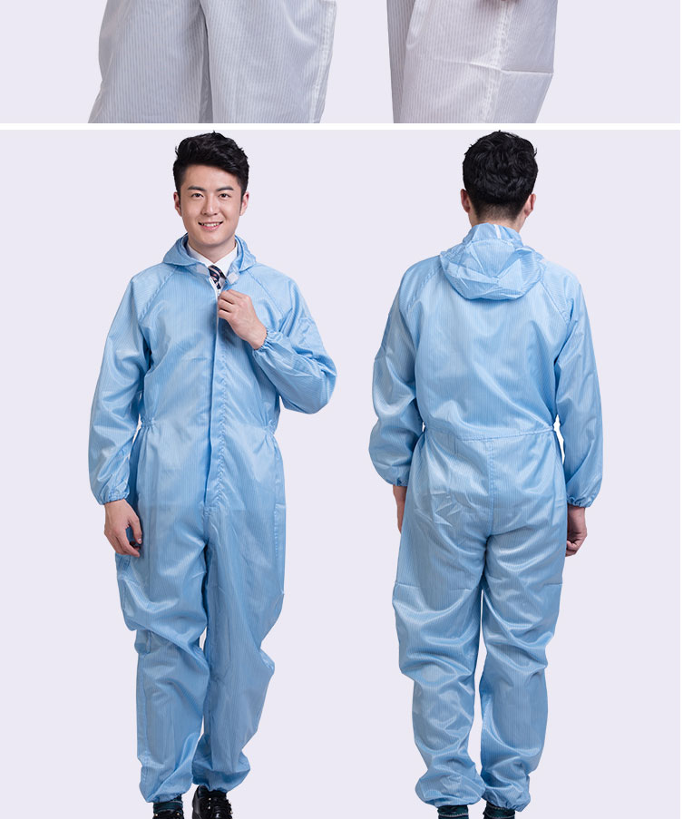 Xiêm overalls bụi và nhà máy xưởng tro phù hợp với sạch quần áo sạch phun sơn quần áo gỗ thêu chữ thêu đồ bộ nam cao tuổi