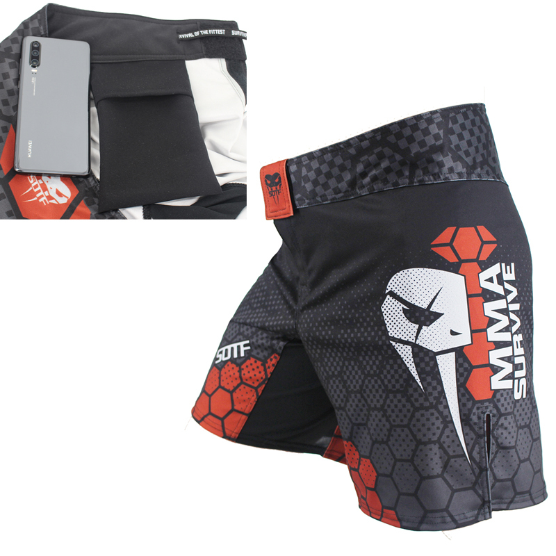 European and American Size Adult Men's Boxing Training Shorts, Free Fighting Pants, Mixed Martial Arts, Muay Thai, Fitness Sports Shorts