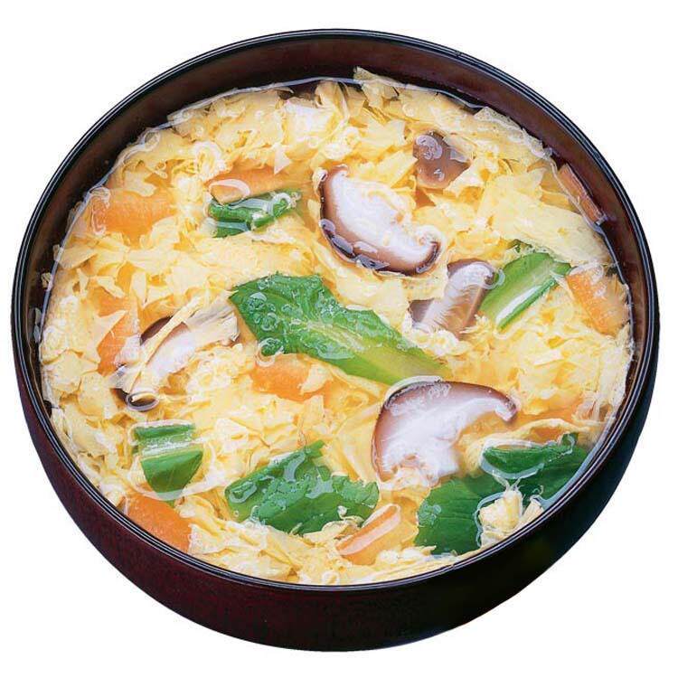 Suber soup spinach egg flower soup Suber soup hot water brewed instant instant soup instant food 8g