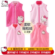 Áo vest nữ HelloKitty mặc mùa xuân và mùa thu ở các bé lớn bên ngoài áo khoác lông cừu