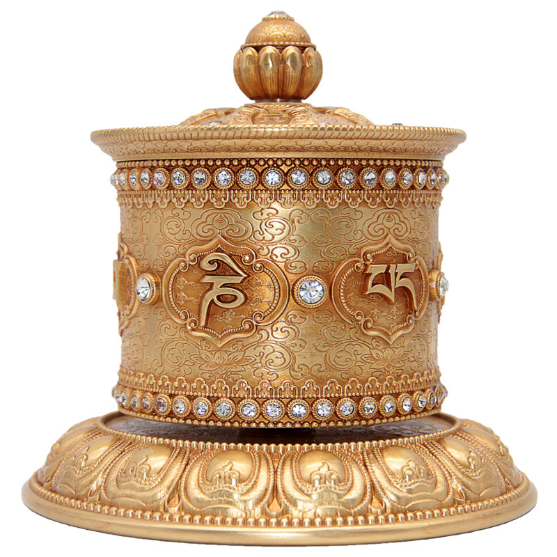 The Tibetan Mifang refers to the twist of the warp and the warp to the great Huibao transfer to the wheel 150 thousand times for the six characters and the real-speaking and the home ornament