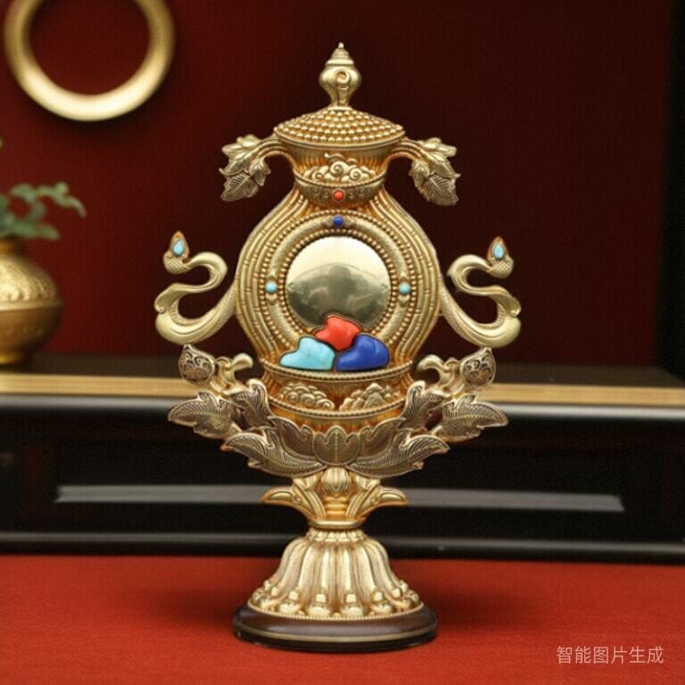 慧宝八瑞物組純銅仏教置物