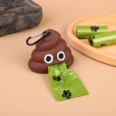 Creative dog litter box, portable garbage bag for going out, biodegradable bag for pet cats and dogs, and feces storage box
