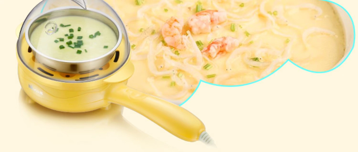 Trứng Omelette hấp trứng Trứng nồi gia dụng Mini Plug Frying Pan Tự động Xả trứng Máy làm bữa sáng nồi hấp elmich