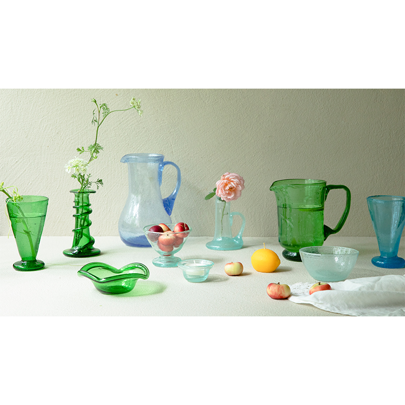 Molly Airplane Head Egyptian Imported Glassware Glass Cup Glass Bowl and Plate Kettle Candle Holder