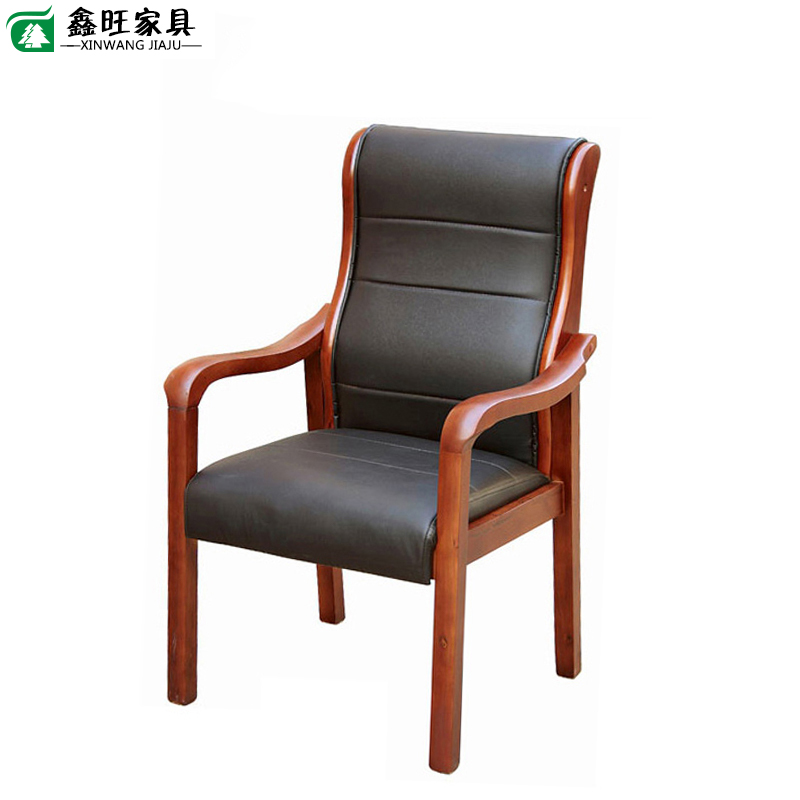 Solid Wood Meeting Chair Computer Chair Mahjong Chair Staff Chair Middle Class Chair Qu Wood Chair Wood Office Chair Special Price