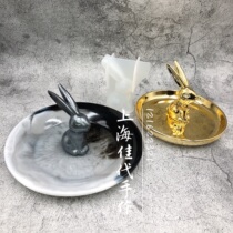 Shanghai Jiadi hand for straight ear rabbit mold mirror rabbit mold silicone DIY mold drop glue molds