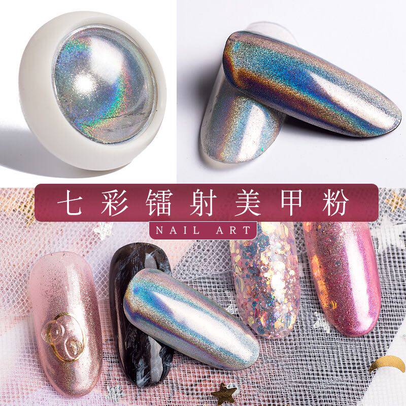 Shanghai Jiadai hand-made silver magic mirror powder glue material DIY material powder net weight about 0 2 grams