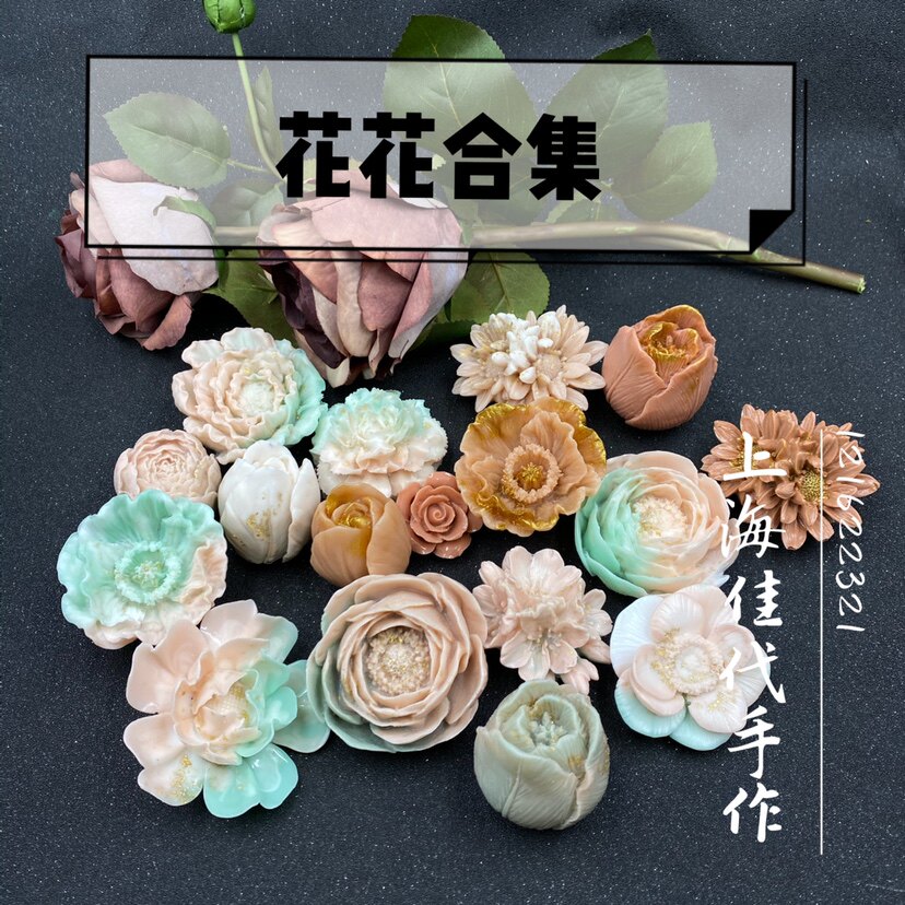 Shanghai Jiadai handmade flower mold Big flower silicone mold DIY mold Flower poppie mold