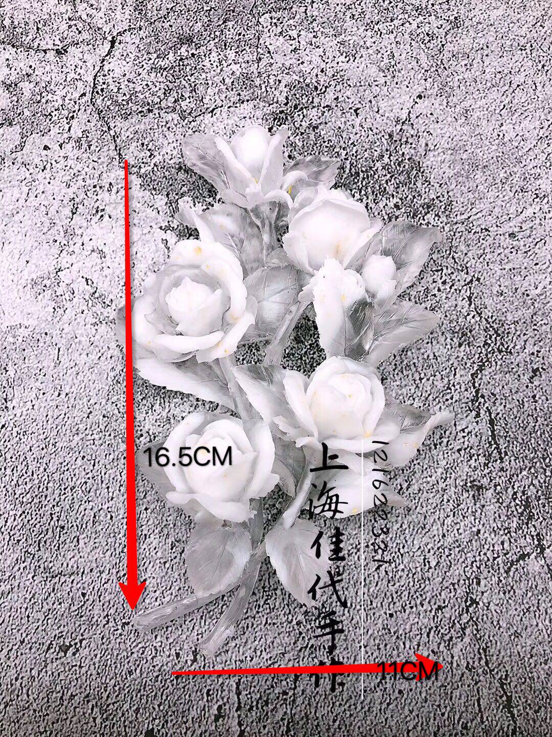 Shanghai Jiadai hand-made rose bouquet mold Silicone mold Hand-turned frosted surface silicone mold