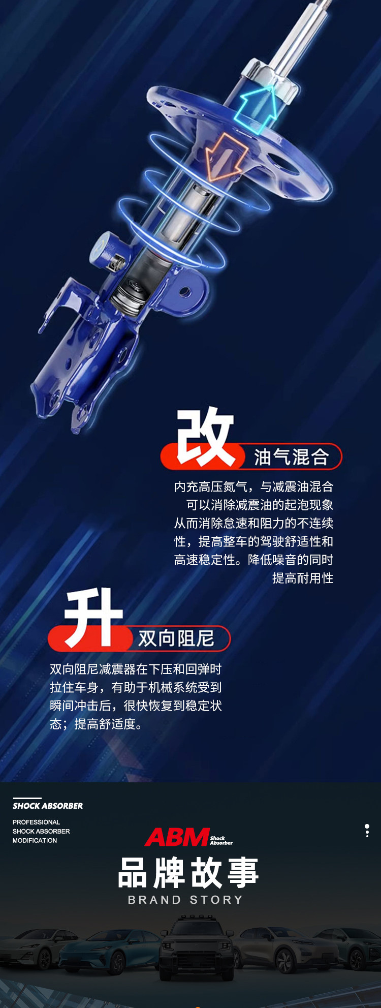 Автомобильные амортизаторы ABM для Dongfeng Nano 01