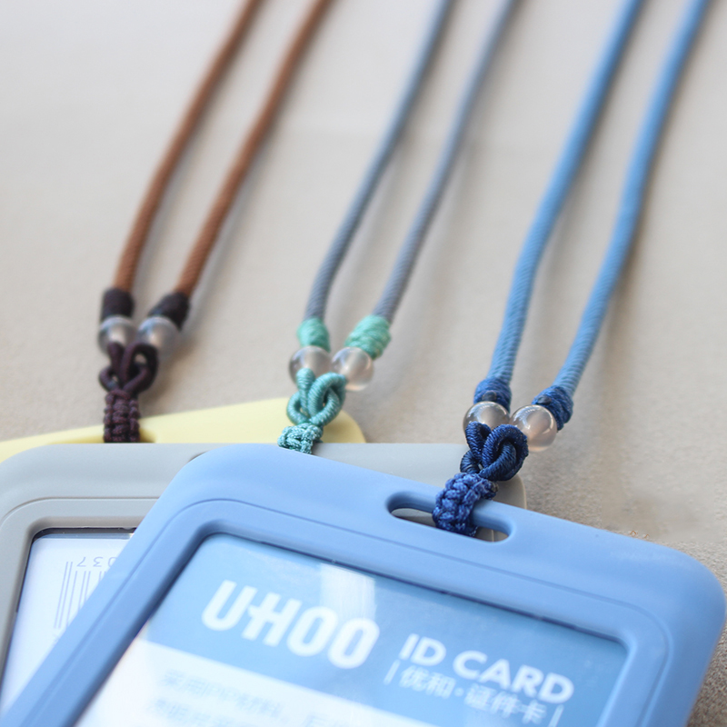 New multi-functional fashion personalized bus access control badge set high-end lanyard work card student Korean version hand-woven