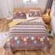 Tinh nhung ba mảnh bìa giường bông cotton nhung giường tatami lanh chắp vá chăn mền che Taikang - Trải giường drap phủ giường