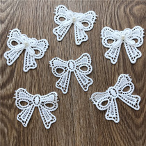 DIY Sewing Accessories Clothing Accessories White Butterfly Knot Soluble Milk Silk Lace Clothing Pants Patch Applie