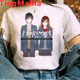 Popular Japanese Anime Cartoon Modal Loose Chic Short Sleeve T-shirt for Women Summer