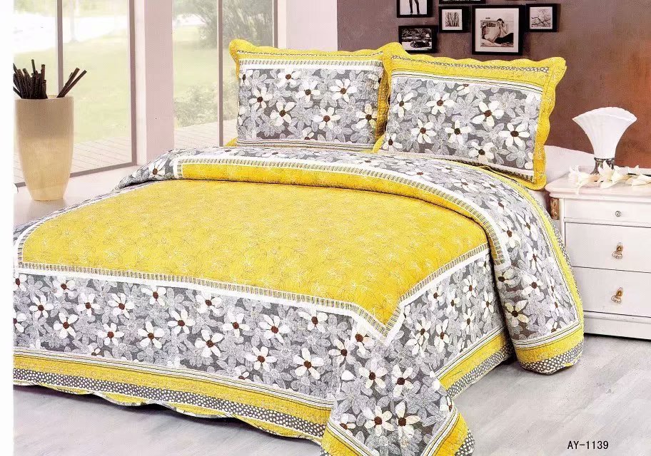 Khăn trải giường bằng vải cotton ba mảnh trải giường Hàn Quốc trải giường