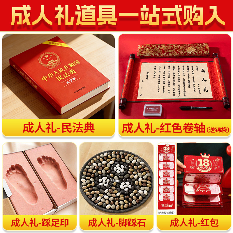 18Th Birthday Ceremony Decoration Scene Setup, Props for the 18Th Birthday Ceremony, Practical Gifts for Boys and Girls